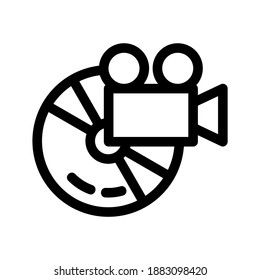 bluray icon or logo isolated sign symbol vector illustration - high quality black style vector icons
