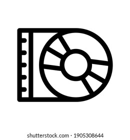 bluray icon or logo isolated sign symbol vector illustration - high quality black style vector icons
