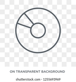 Bluray icon. Trendy flat vector Bluray icon on transparent background from hardware collection. High quality filled Bluray symbol use for web and mobile