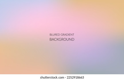 Blured gradient background. Colorful holographic gradient background for website banner and paper card decorative graphic design. vector illustration