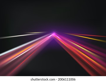 Blured motion effect. City traffic abstract background

