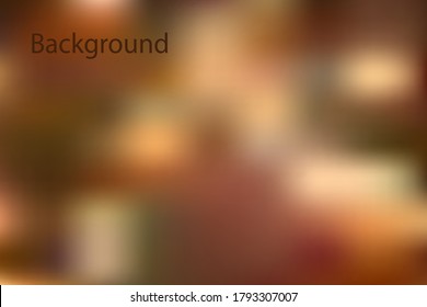 Blurred abstract, autumnal background. Vector image. For presentation design
