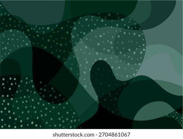 Blurred Abstract Background with Deformed Curved Shapes