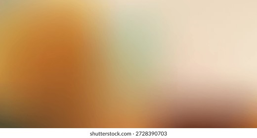 Ein unscharfer abstrakter Hintergrund mit einer Mischung aus warmen, erdigen Farben wie Orange, Braun und Beige, mit subtilen Anklängen von Grün und Gelb.