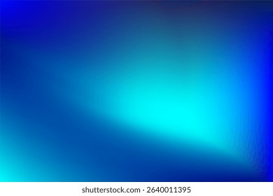 Blurred abstract background featuring a soft gradient blending vibrant blue and teal tones. Ideal for modern designs, technology themes, or calm
