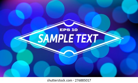 blurred abstract background with frame
