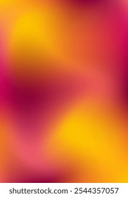 Blurred abstract background. Mesh gradient. Standard poster size. Background for banner, brochure, booklet. Colorful, red, pink, orange, yellow