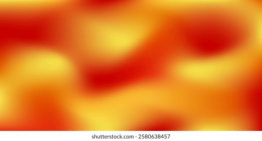 Blurred abstract background. Mesh gradient. Standard banner size. Background for poster, brochure, booklet. Colorful, red, yellow gradient. Valentine's Day