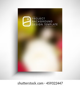 blurred abstract background template for your report, design, illustration, project concept. eps10 vector