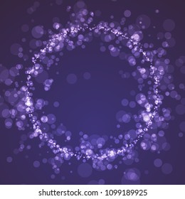 Blurred abstract circle background vector illustration for album music, dynamic equalizer for video or other cover. Design element of lines with same random, noise and blur effect.