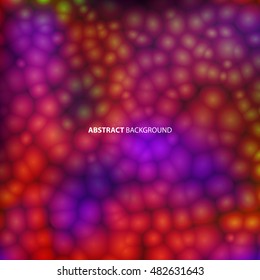 Blurred abstract colorful sphere texture. 
Imitation of the pore structure. Molecular background