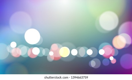 Blurred abstract colors background with bokeh light. Eps10 vector