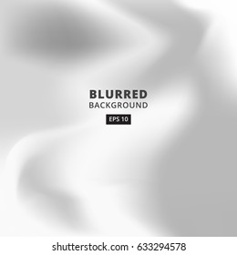 Blurred abstract gradient background for web, presentations and prints. Blur silver image, abstraction in gray color, vector wallpaper