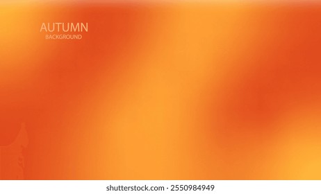 Blurred Abstract Gradient Orange Background. Beautiful Autumn Template. Grainy Texture. Perfect for autumn or fall. thanksgiving. designs.