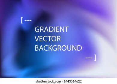 Blurred abstract gradient vector background. Vibrant multicolor fluid gradient with text place. Colorful smooth banner template.