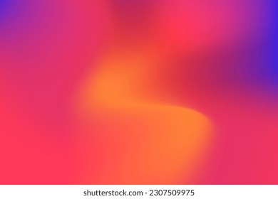 Blurred Abstract Neon Gradient Background. Pink, Red, Purple, Orange gradient template. Modern and vibrant neon gradient. Vector Illustration. EPS 10