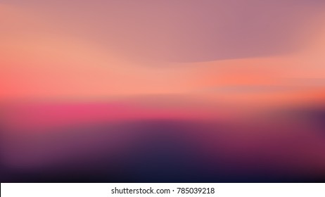 Blurred atmospheric sunset background