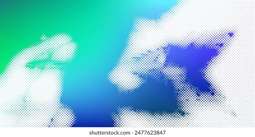 Blurred background. Abstract blue gradient design. Minimal creative background. Landing page blurred cover. Colorful graphic. Vector