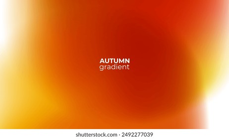 Blurred background. Autumn colors. Fall season banner with soft colored gradients for seasonal graphic design. Vector illustration.