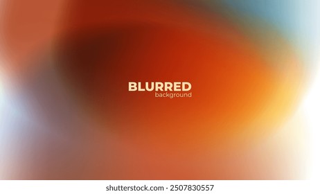 Blurred background. Autumn colors. Fall season banner with bright colored gradients for seasonal graphic design. Vector illustration.