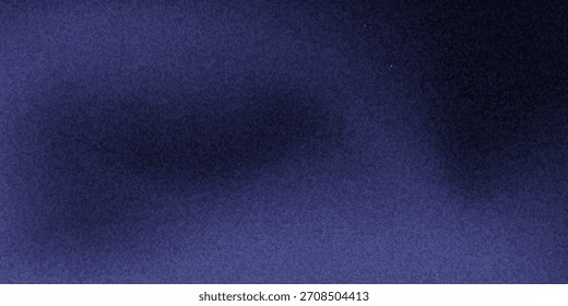 Plano de fundo borrado de ondas azuis pretas com textura granulada.vetor