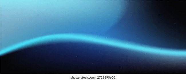 Fondo borroso de las ondas azules negras con textura granulada

