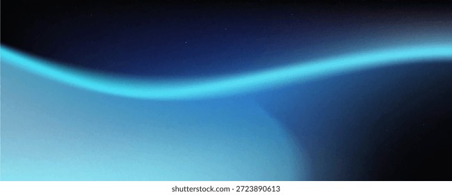 Fondo borroso de las ondas azules negras con textura granulada

