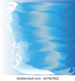 blurred background in blue tones