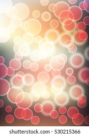 blurred background bokeh. abstraction. blurred circles. bright glare.vector