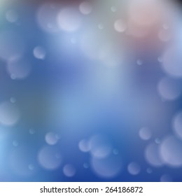 Blurred background with bokeh effect. Vector illustration
