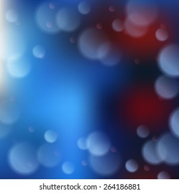 Blurred background with bokeh effect. Vector illustration