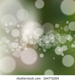 Blurred background with bokeh effect. Vector illustration