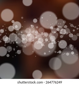 Blurred background with bokeh effect. Vector illustration