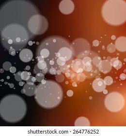 Blurred background with bokeh effect. Vector illustration
