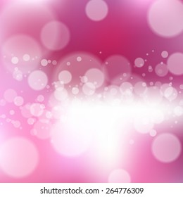Blurred background with bokeh effect. Vector illustration