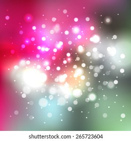 Blurred background with bokeh effect. Vector illustration