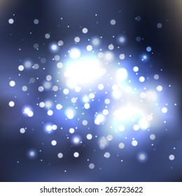 Blurred background with bokeh effect. Vector illustration
