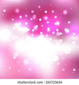 Blurred background with bokeh effect. Vector illustration