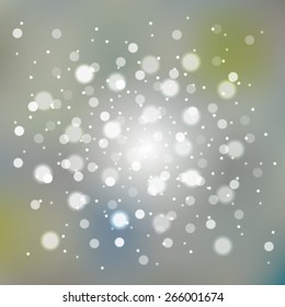 Blurred background with bokeh effect. Vector illustration