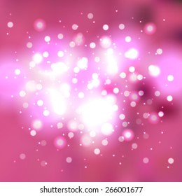 Blurred background with bokeh effect. Vector illustration