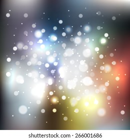 Blurred background with bokeh effect. Vector illustration