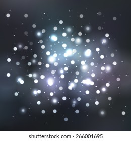 Blurred background with bokeh effect. Vector illustration