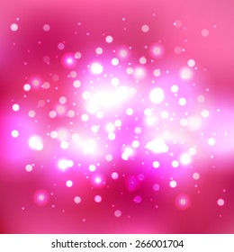 Blurred background with bokeh effect. Vector illustration