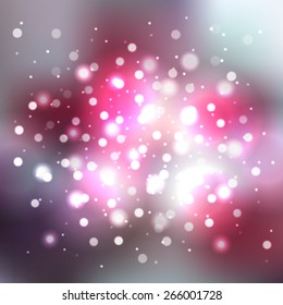 Blurred background with bokeh effect. Vector illustration