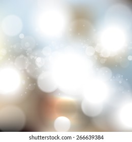 Blurred background with bokeh effect. Vector illustration