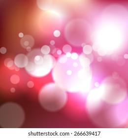 Blurred background with bokeh effect. Vector illustration