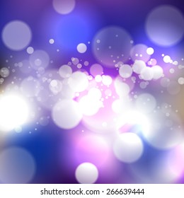 Blurred background with bokeh effect. Vector illustration