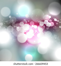 Blurred background with bokeh effect. Vector illustration