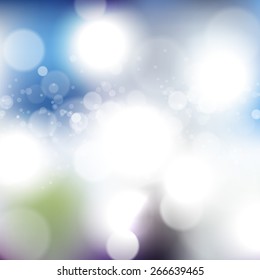 Blurred background with bokeh effect. Vector illustration