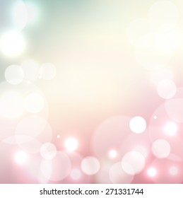 Blurred background with bokeh lights